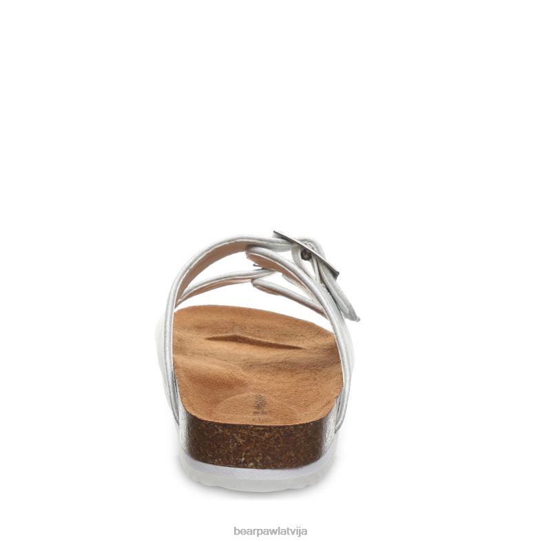 balts metālisks bērni sandales BEARPAW Bruklinas jaunieši P2XFF625