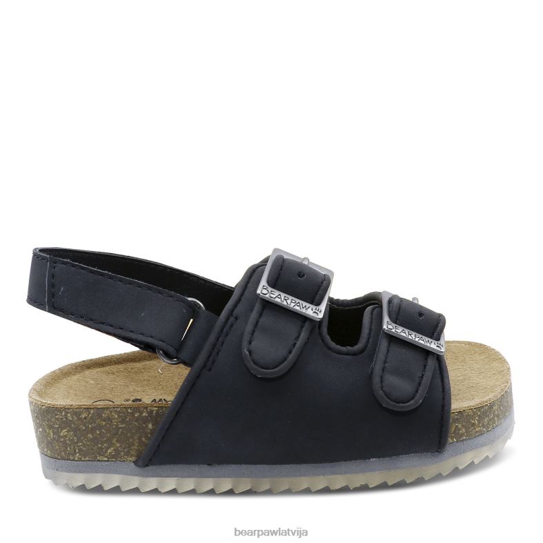 melns bērni sandales BEARPAW Bruklinas toddler P2XFF621