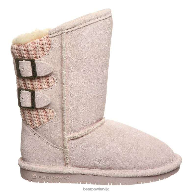 gaiši rozā bērni zābaki BEARPAW boshie jaunatne P2XFF608