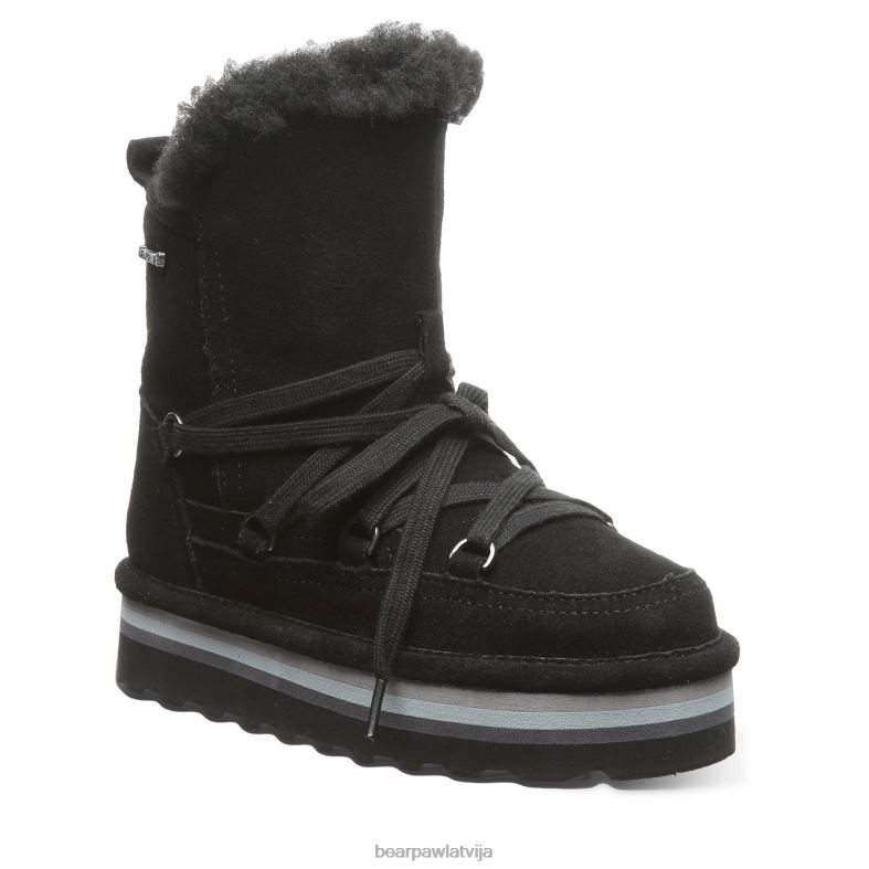 melns bērni zābaki BEARPAW retro mondi jaunatne P2XFF599