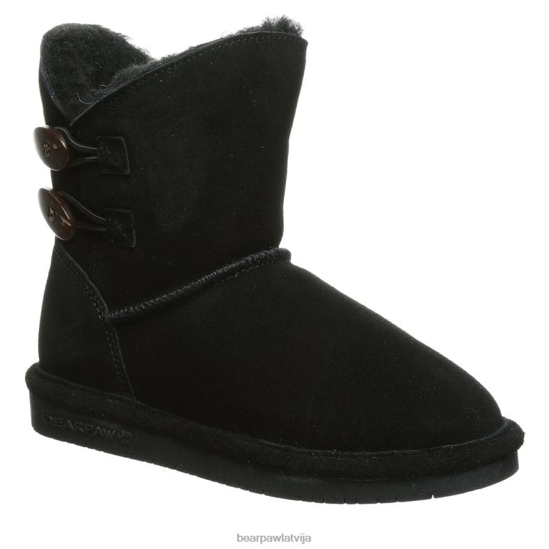 melns bērni zābaki BEARPAW rosaline jaunatne P2XFF602