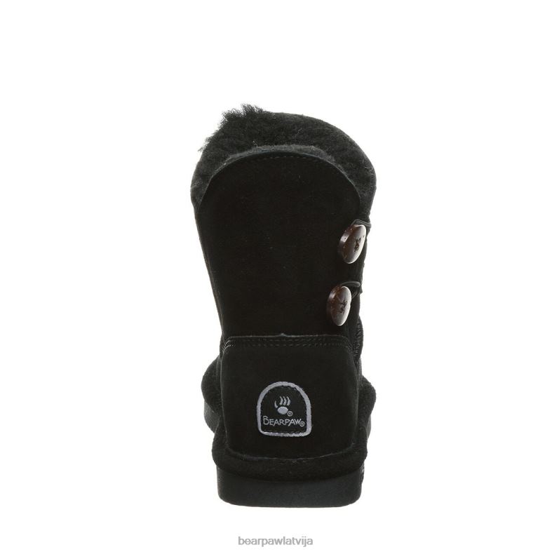 melns bērni zābaki BEARPAW rosaline jaunatne P2XFF602