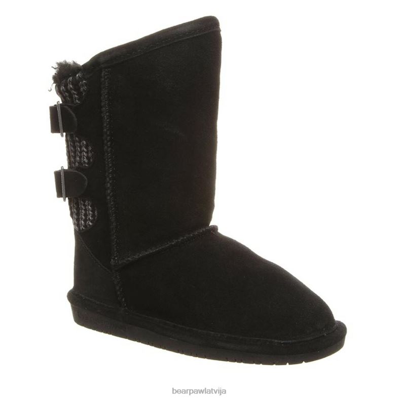 melns neverwet bērni zābaki BEARPAW boshie jaunatne P2XFF607