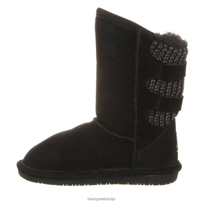 melns neverwet bērni zābaki BEARPAW boshie jaunatne P2XFF607