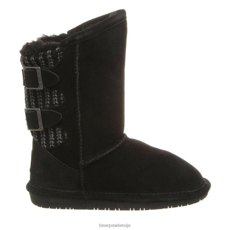melns neverwet bērni zābaki BEARPAW boshie jaunatne P2XFF607