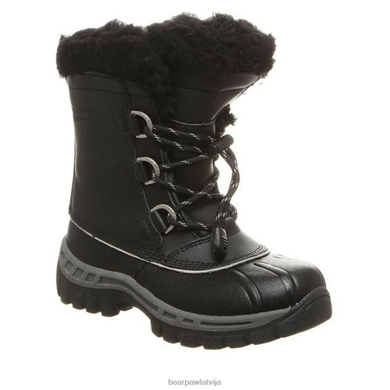 melns/pelēks bērni zābaki BEARPAW Kellija jaunība P2XFF595