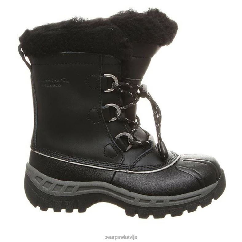 melns/pelēks bērni zābaki BEARPAW Kellija jaunība P2XFF595