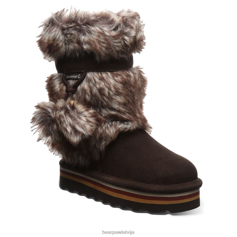 šokolāde bērni zābaki BEARPAW retro tama jaunība P2XFF596