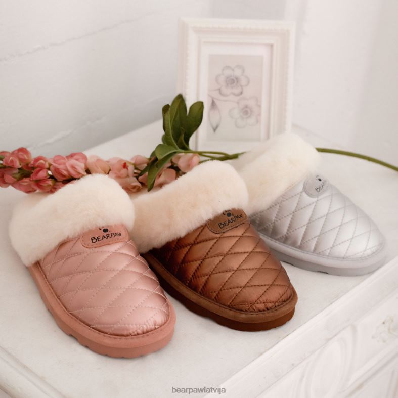 Sudrabs sievietes čības BEARPAW effie P2XFF303