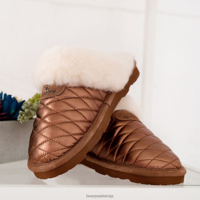 bronza sievietes čības BEARPAW effie P2XFF302