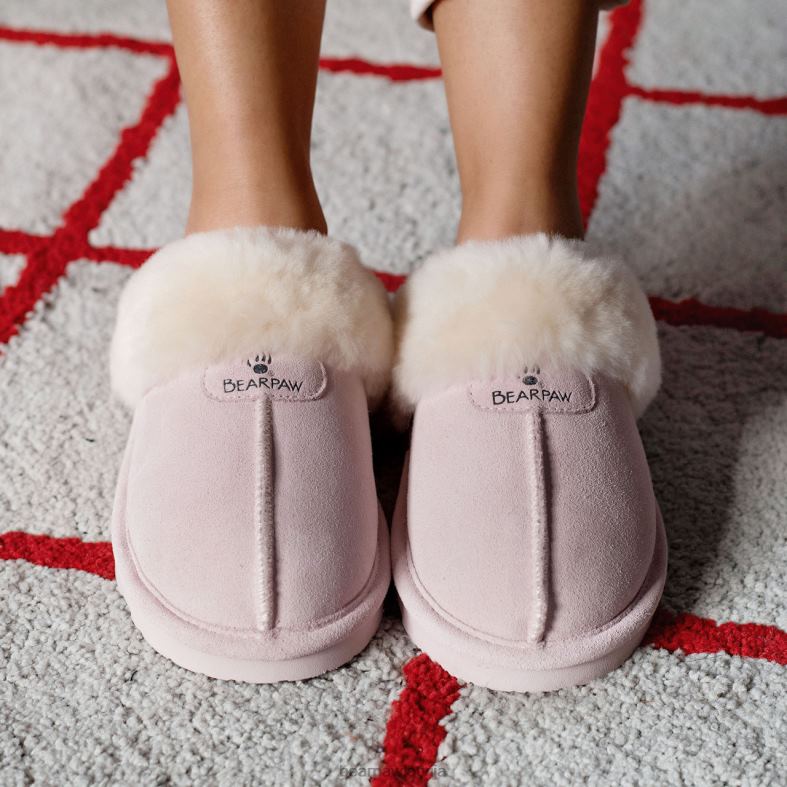 gaiši rozā sievietes čības BEARPAW loki P2XFF268