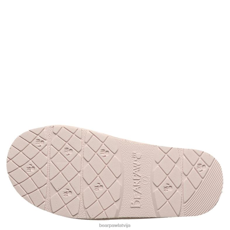 gaiši rozā sievietes čības BEARPAW retro loki P2XFF279
