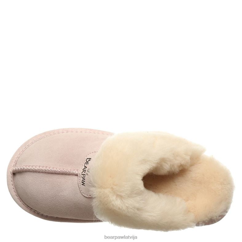 gaiši rozā sievietes čības BEARPAW retro loki P2XFF279