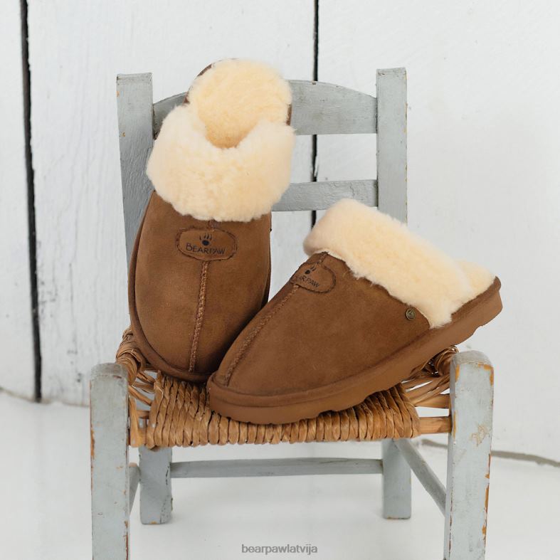hikorija sievietes čības BEARPAW loki vegāns P2XFF285