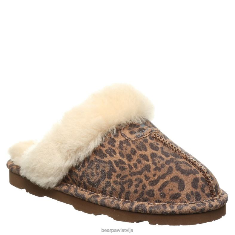 leopards sievietes čības BEARPAW loki eksotiski P2XFF275