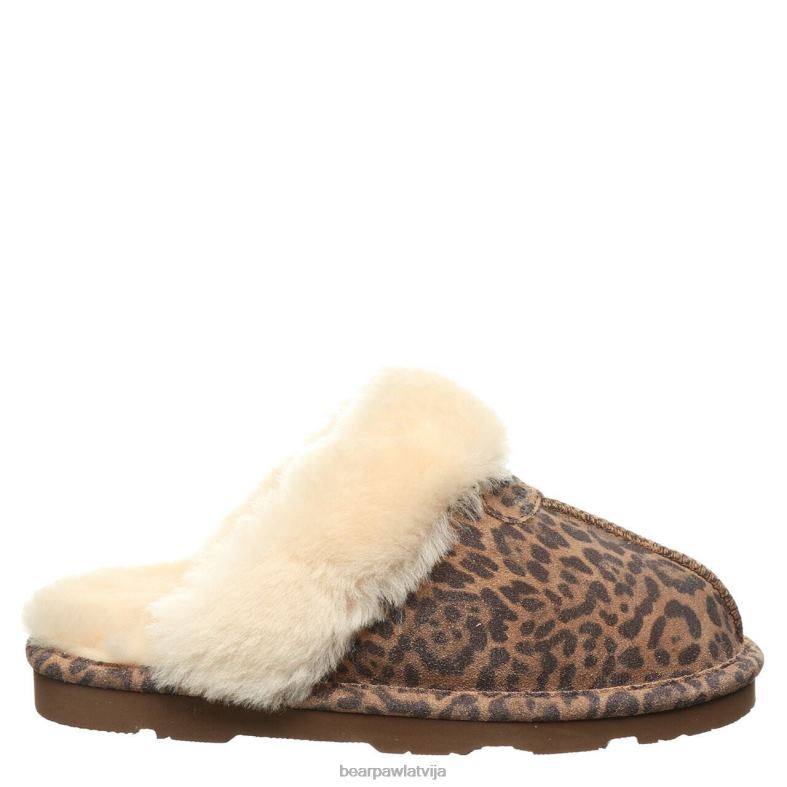 leopards sievietes čības BEARPAW loki eksotiski P2XFF275