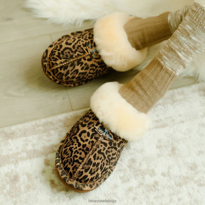 leopards sievietes čības BEARPAW loki eksotiski P2XFF275