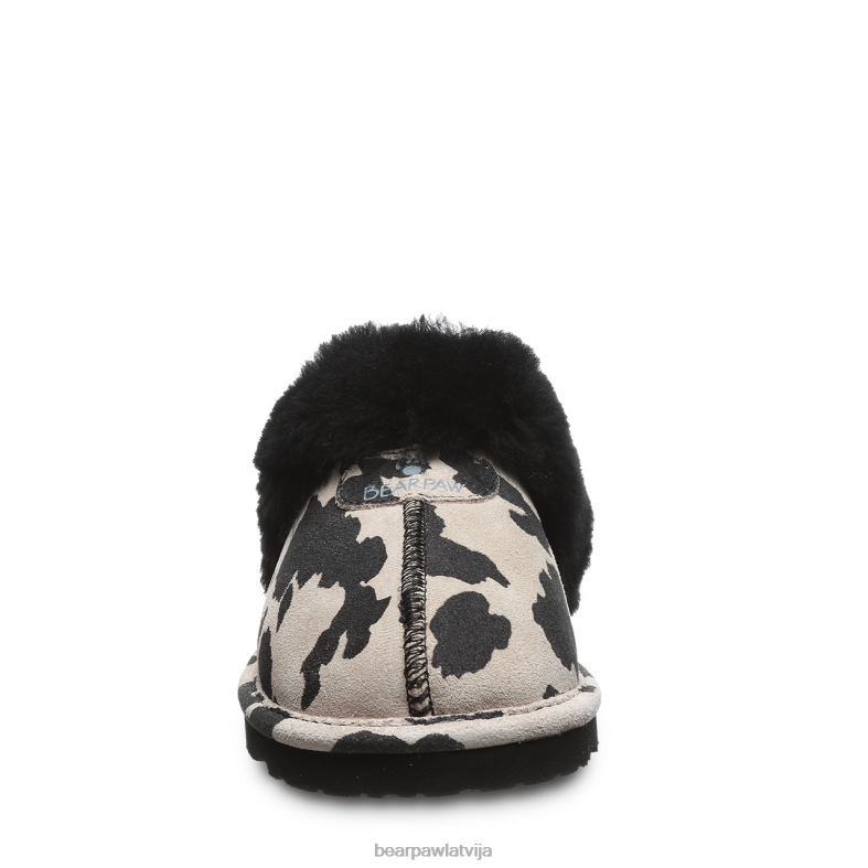 melna govs apdruka sievietes čības BEARPAW loki eksotiski P2XFF293