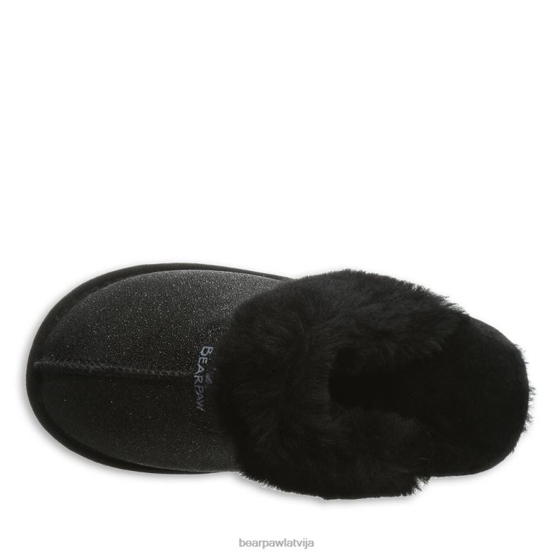 melnie ikri sievietes čības BEARPAW retro loki P2XFF320