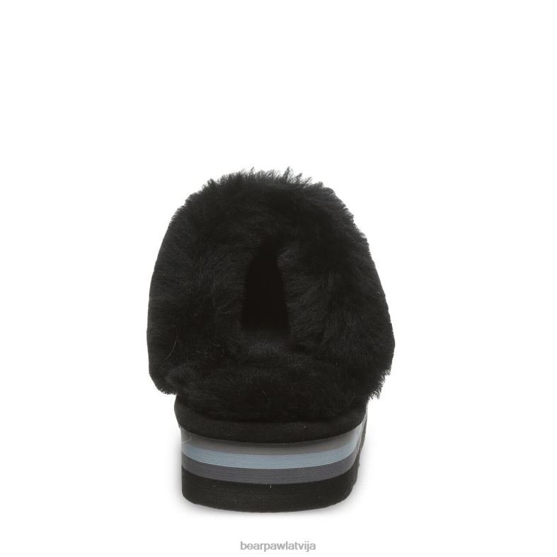 melnie ikri sievietes čības BEARPAW retro loki P2XFF320