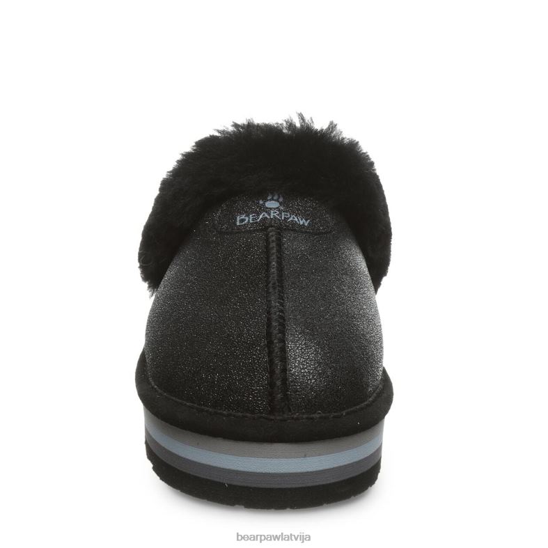 melnie ikri sievietes čības BEARPAW retro loki P2XFF320
