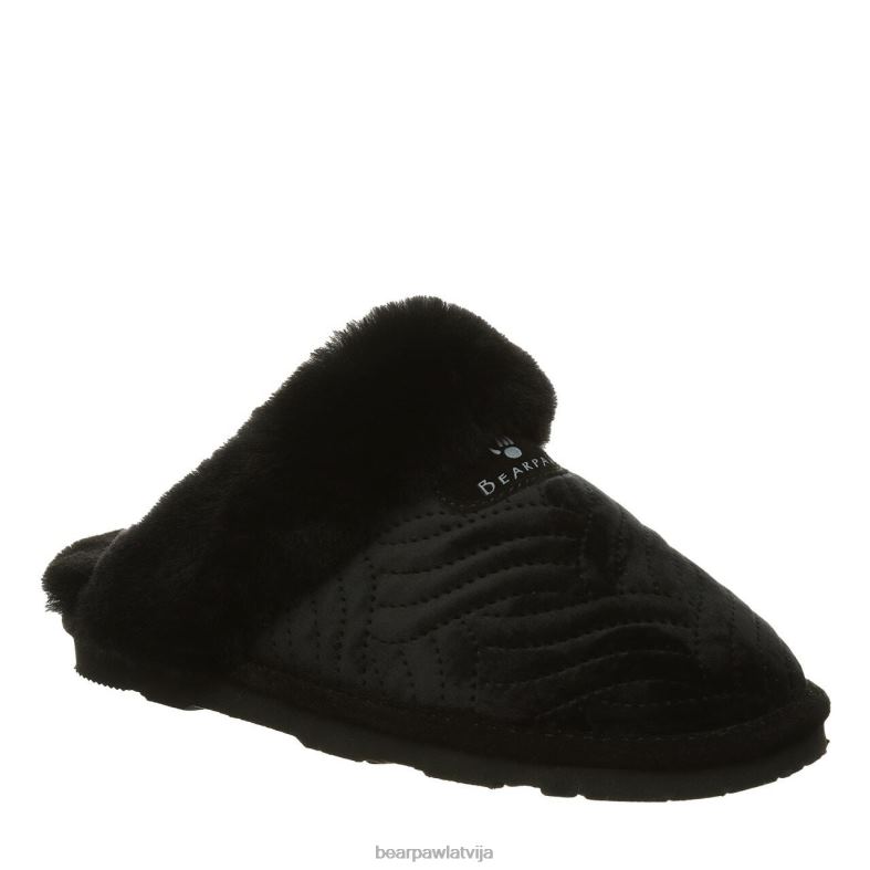 melns samts sievietes čības BEARPAW effie P2XFF310