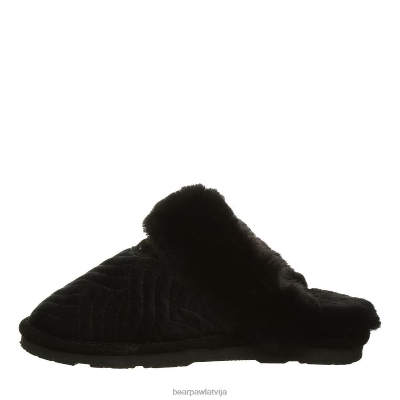 melns samts sievietes čības BEARPAW effie P2XFF310