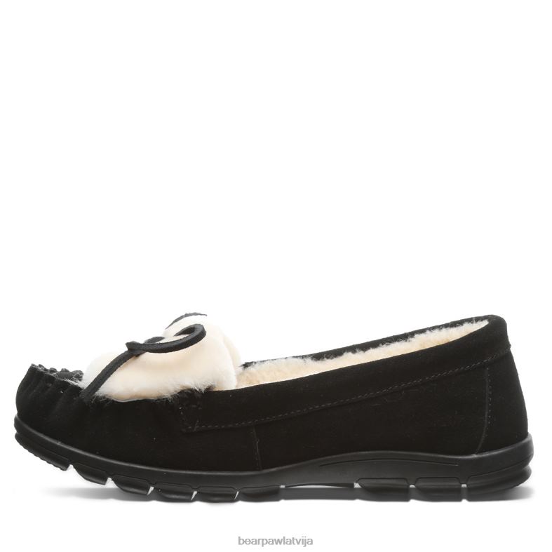 melns sievietes čības BEARPAW Parīze P2XFF264