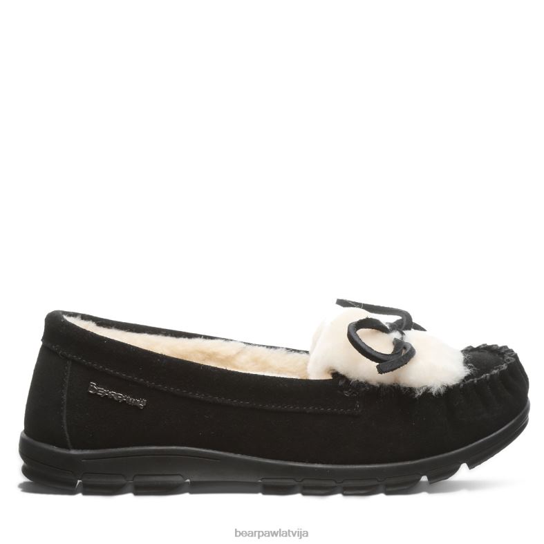 melns sievietes čības BEARPAW Parīze P2XFF264