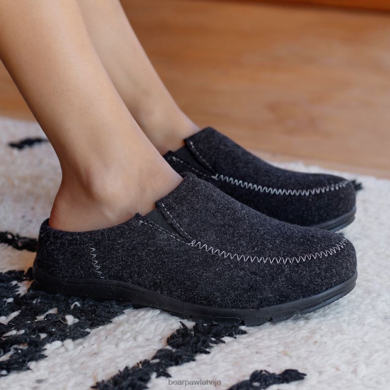 melns sievietes čības BEARPAW acālija P2XFF299