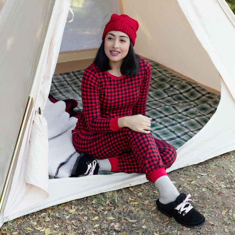 melns sievietes čības BEARPAW ciedrs P2XFF261