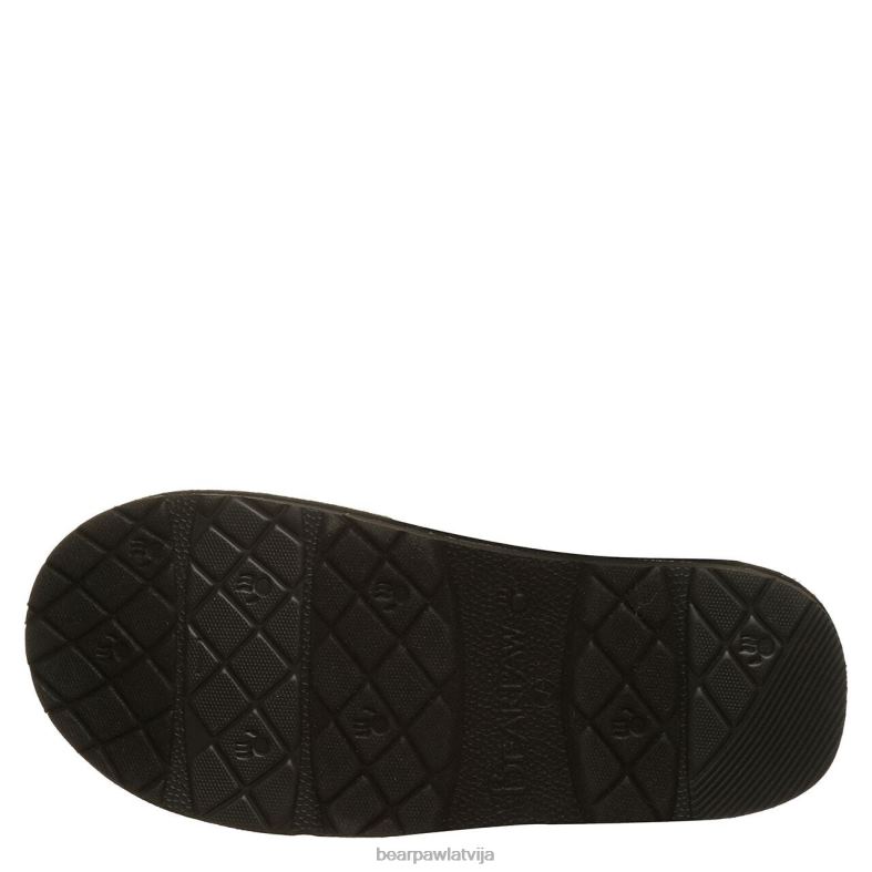 melns sievietes čības BEARPAW loki vegāns P2XFF287