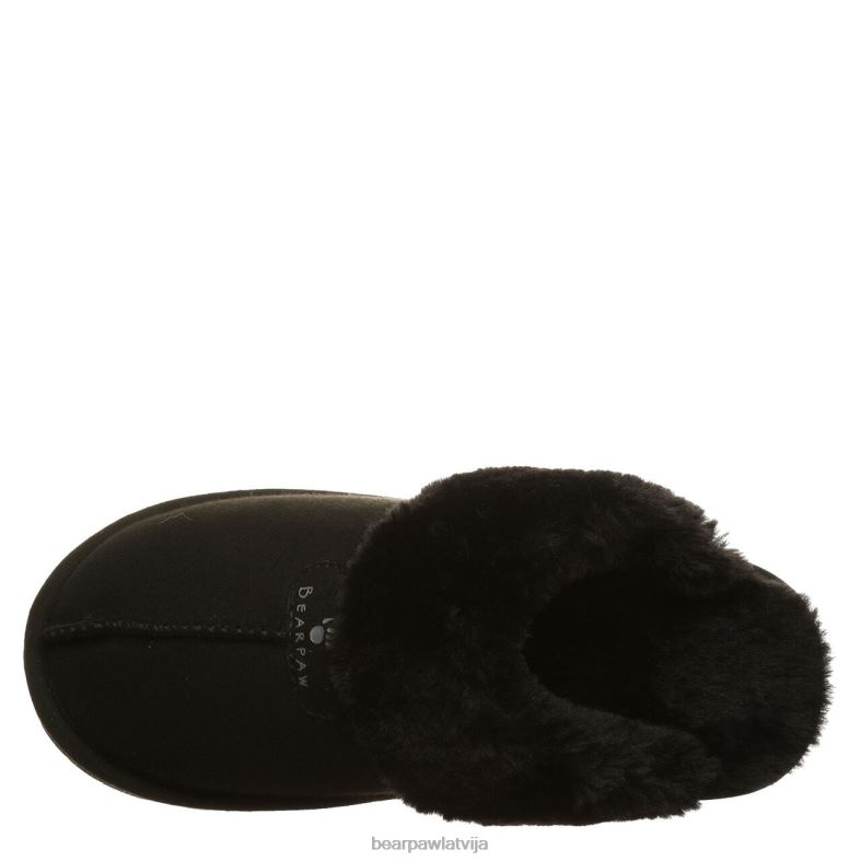 melns sievietes čības BEARPAW loki vegāns P2XFF287