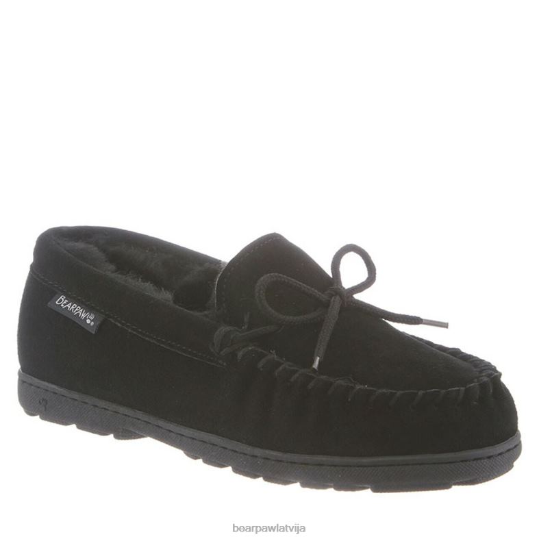 melns sievietes čības BEARPAW prātā plats P2XFF281