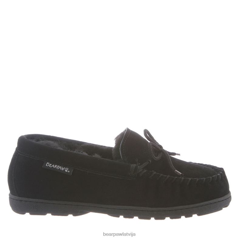 melns sievietes čības BEARPAW prātā plats P2XFF281