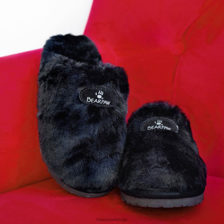 melns sievietes čības BEARPAW sofija P2XFF307