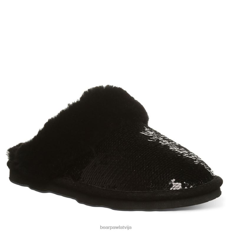 melns vizulis sievietes čības BEARPAW loki eksotiski P2XFF314