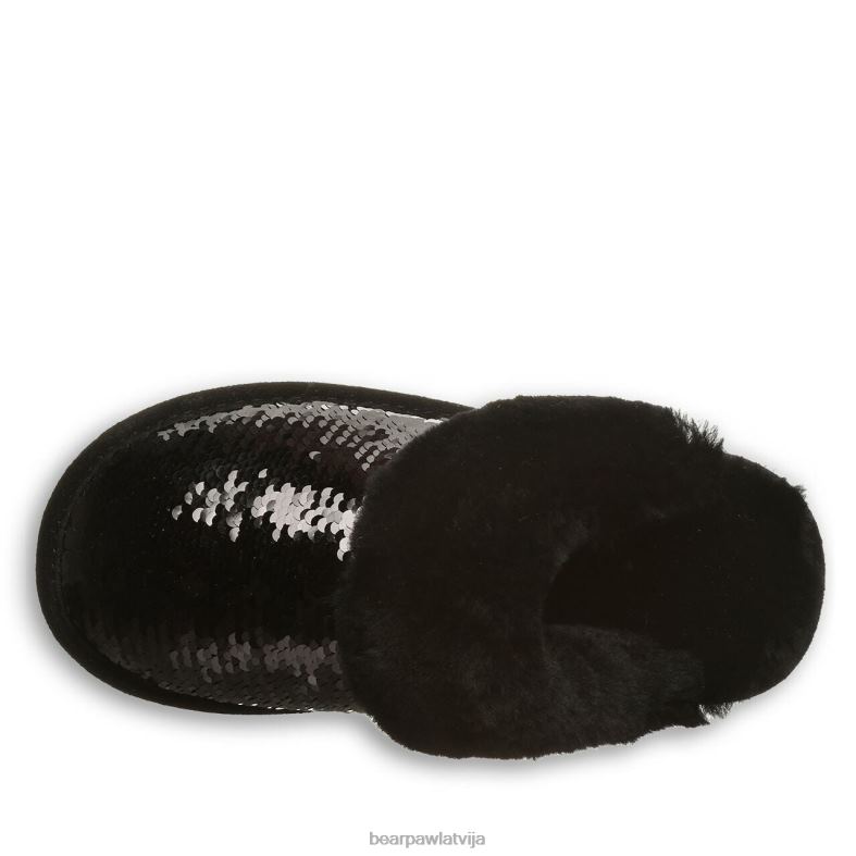 melns vizulis sievietes čības BEARPAW loki eksotiski P2XFF314