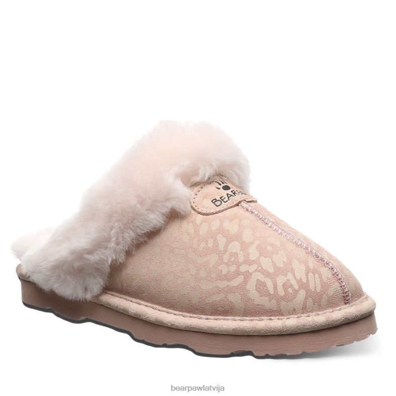 rozā leoparda spīdumi sievietes čības BEARPAW loki eksotiski P2XFF267