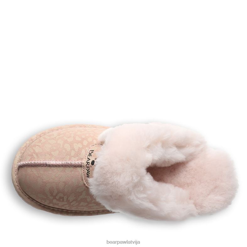 rozā leoparda spīdumi sievietes čības BEARPAW loki eksotiski P2XFF267