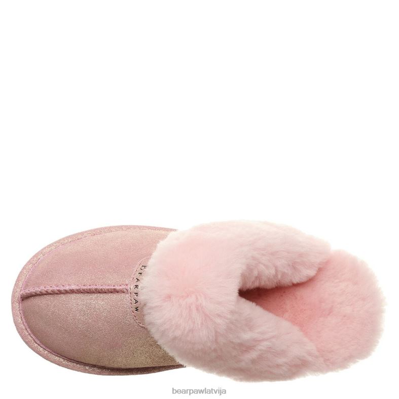 rozā mirdzums sievietes čības BEARPAW loki eksotiski P2XFF315