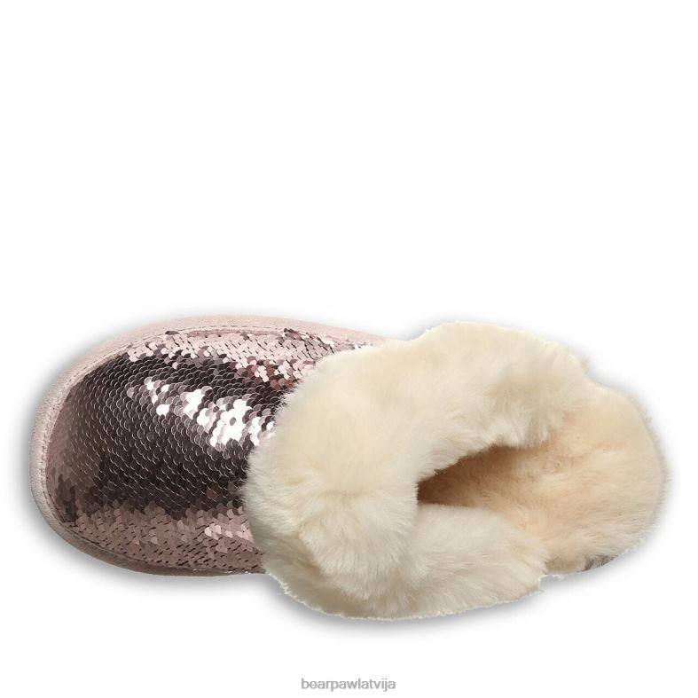 rozā vizulis sievietes čības BEARPAW loki eksotiski P2XFF313