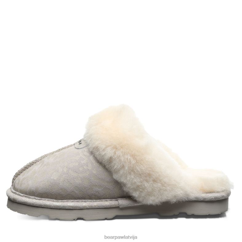 ziemas baltie leoparda spīdumi sievietes čības BEARPAW loki eksotiski P2XFF266
