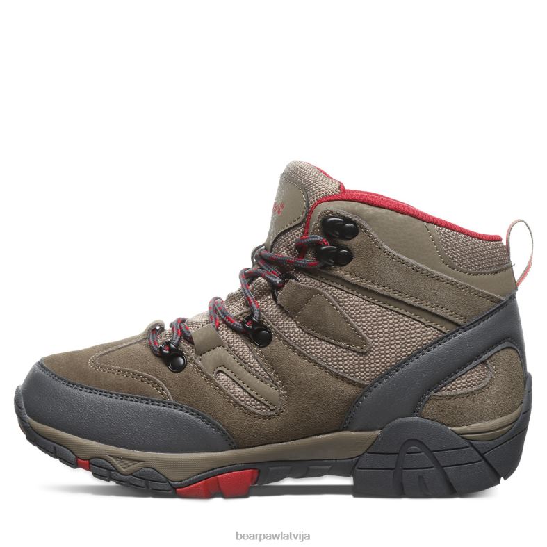 taupe/sarkana sievietes pārgājieni BEARPAW Korsika P2XFF339
