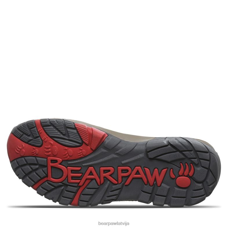 taupe/sarkana sievietes pārgājieni BEARPAW Korsika P2XFF339