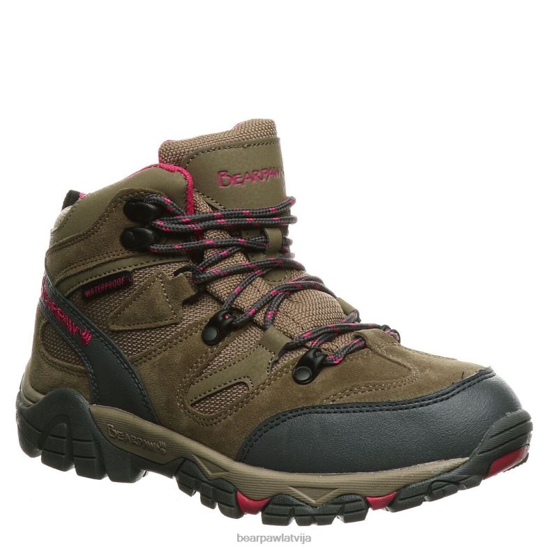 taupe sievietes pārgājieni BEARPAW korsikas platums P2XFF350