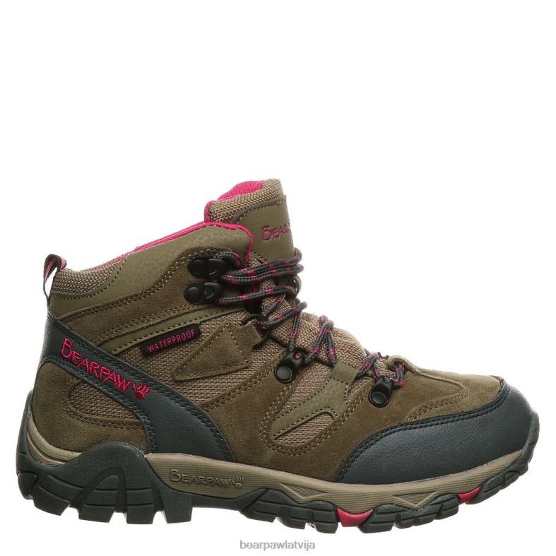 taupe sievietes pārgājieni BEARPAW korsikas platums P2XFF350