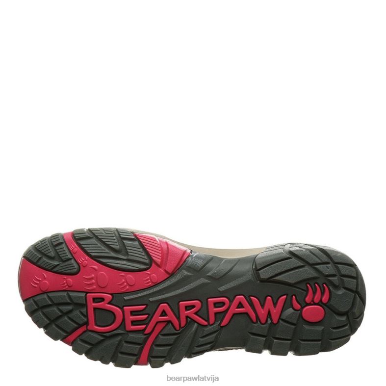 taupe sievietes pārgājieni BEARPAW korsikas platums P2XFF350