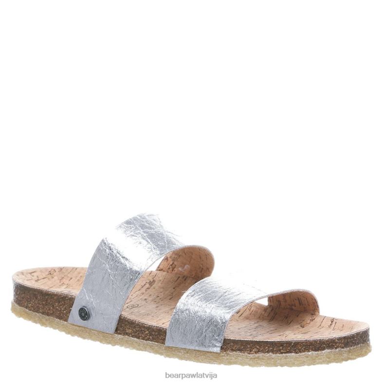 Sudrabs sievietes sandales BEARPAW lilo P2XFF502