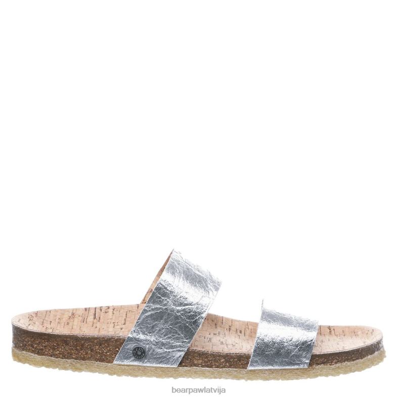 Sudrabs sievietes sandales BEARPAW lilo P2XFF502